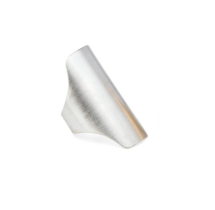 SHIELD RING BRUSHED SILVER